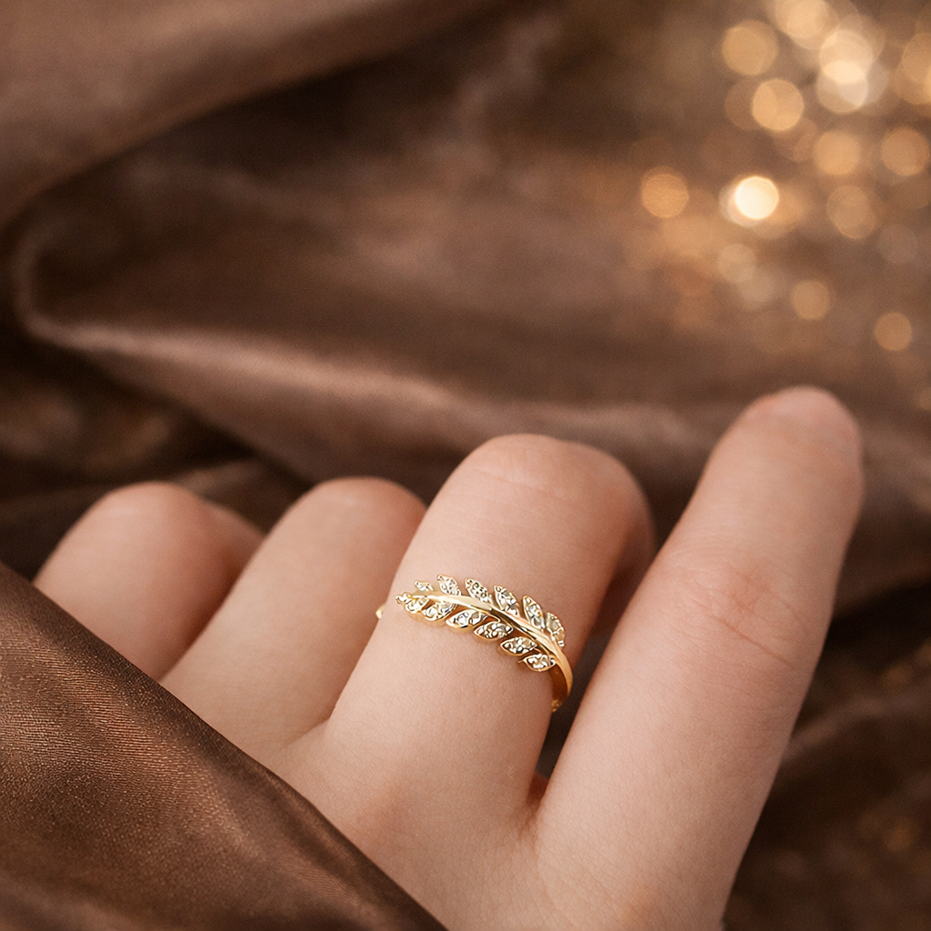 Origin Laurel · Necklace, earrings & ring Set