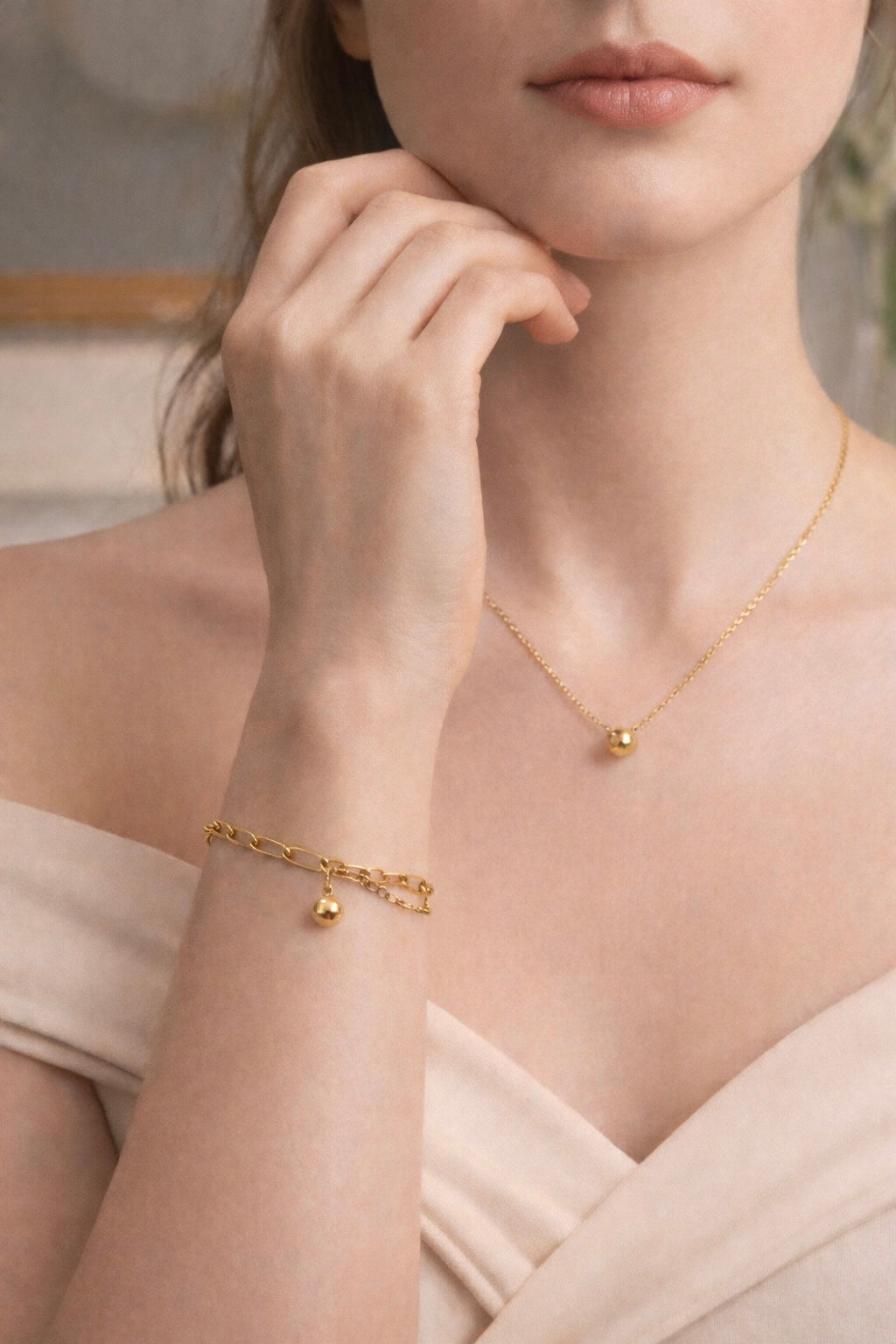 Origin Point · Necklace & Bracelet Set