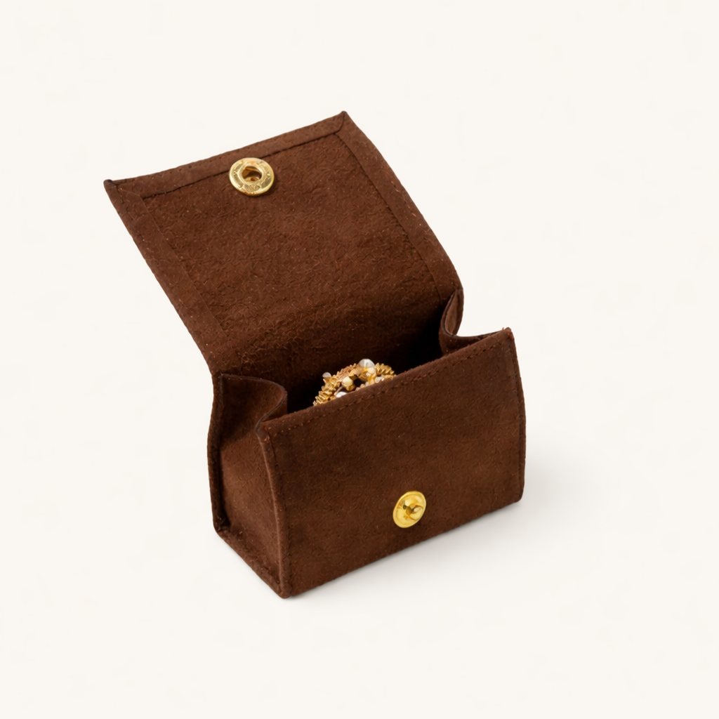 Mini Jewelry Box ~ Travel Ring Case